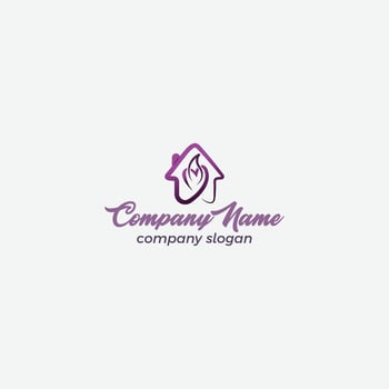 letter a heart and house combined for a human welfare organization icon vector