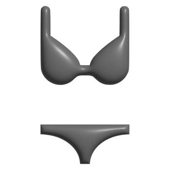 bikini 3d icon png