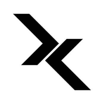 X, KX, JXK, JK initials geometric company logo and vector icon
