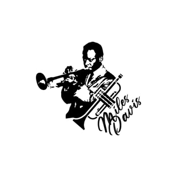 MILES DAVIES LOGO DESIGN.eps vector