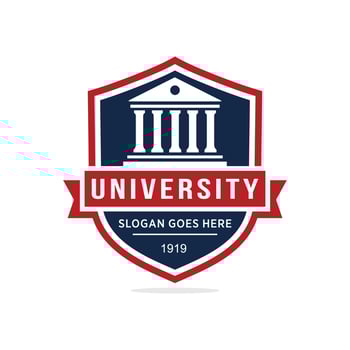 University logo design vector