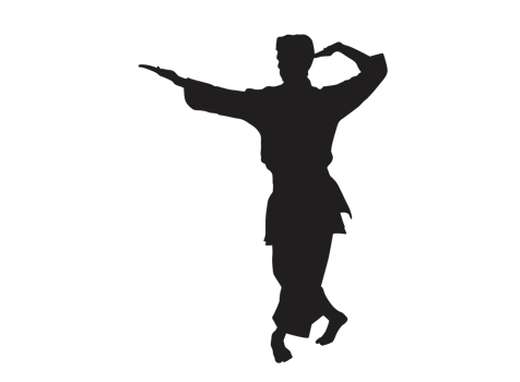 Silhouette of a Karate png