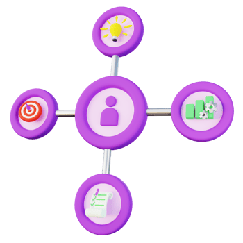 3d Illustration of Productive Multitasking png