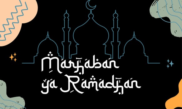 Ramadan greeting cards, background vector illustration