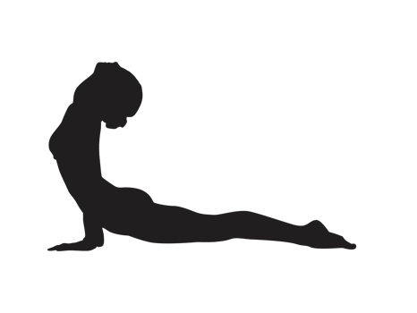 Silhouette Of Woman Doing Yoga Pose png