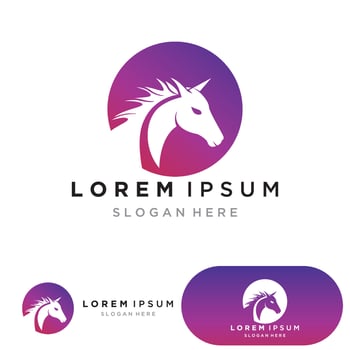 Horse Logo Template Vector illustration design