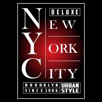 new york  logo text vector design