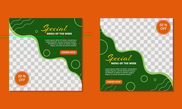 Marketing Social Media Post vector