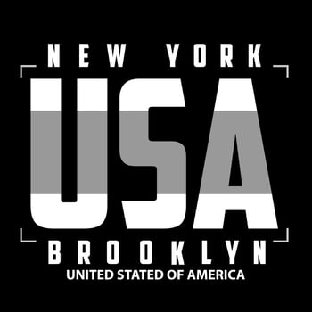 usa vector text typography design