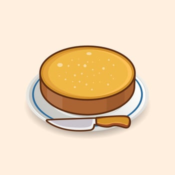 Minimalist Olive Oil Cake And Knife Vector Design. Cheese Menu Cooking Delicious Steak Lunch Seafood Cream Cake Dining Pizza Food Icon Elements Clip Art.
