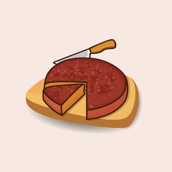 Olive Oil Cake Illustration Big Collections. Delicious Steak Lunch Seafood Cream Cake Vector Design.