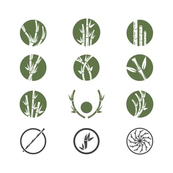 Bamboo Logo Template vector icon illustration design