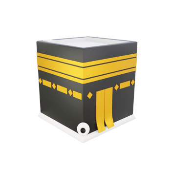 3d rendering of kaaba ramadan icon png