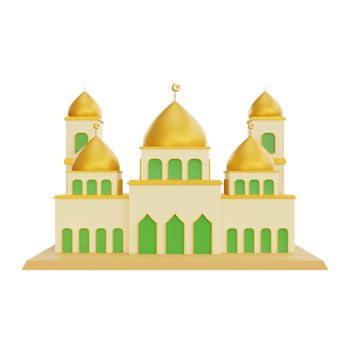 3d rendering mosque ramadan icon png