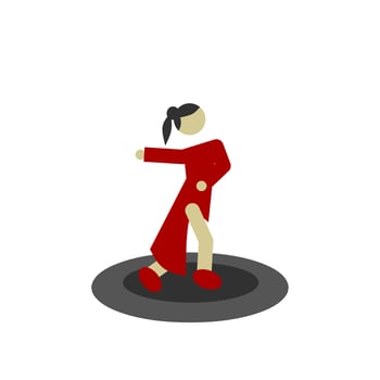 international dance day icon, simple icon dance with elegance concept vector