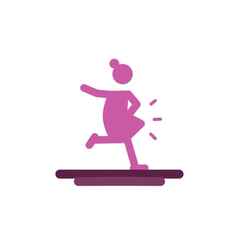 international dance day icon, simple icon dance with elegance concept vector