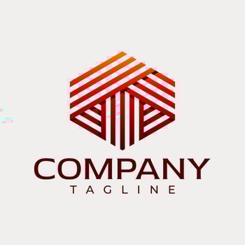 Minimalist hexagon line letter T logo design. Modern digital initial T logo. vector