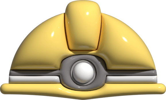 3D safety helmet isolated on transparent background. png