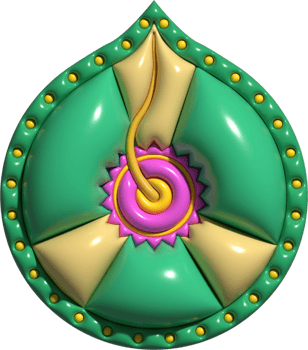 Diyas is item in Diwali. Diwali is festival of lights of Hindu. Isolated PNG illustration on transparent background.