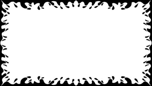 Illustration of a photo frame with a tribal design vector