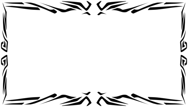 Illustration of a photo frame with a tribal design png
