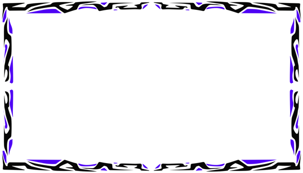 Illustration of a photo frame with a tribal design png