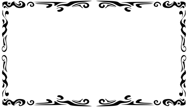 Illustration of a photo frame with a tribal design png