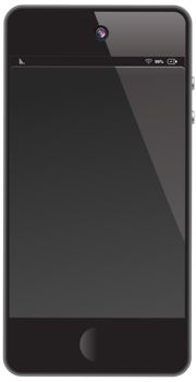 Black Smartphone Isolated png