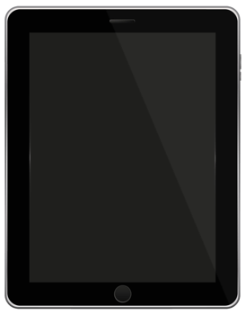 Black Tablet Isolated png
