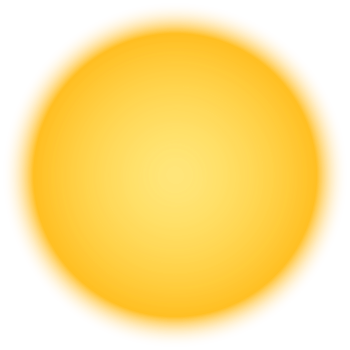 Yellow Sun light up png