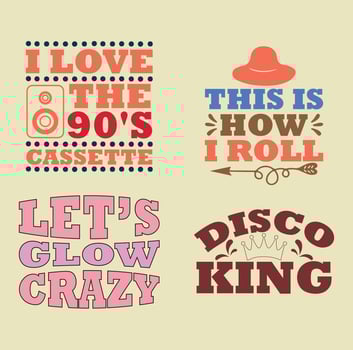 80's 90's quotes  t-shirt design vector