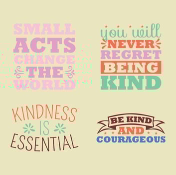Kindness quotes  t-shirt design vector