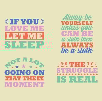 Lazy quotes  t-shirt design vector