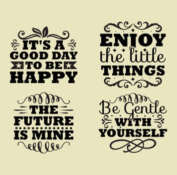 Positive quotes  t-shirt design vector
