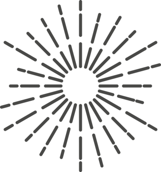 Sunburst radial rays. Star light explosion png