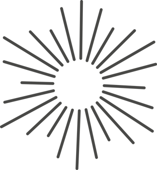 Sunburst radial rays. Star light explosion png