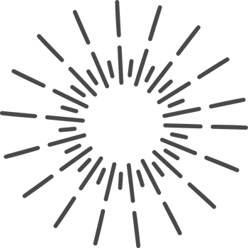 Sunburst radial rays. Star light explosion png