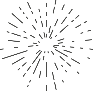 Sunburst radial rays. Star light explosion png