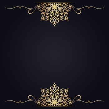 luxury background, with mandala ornamen vector