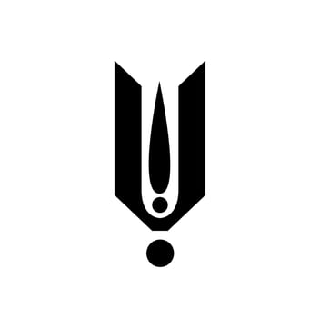 Lord Vishnu Tilak vector icon. Hindu Sanatal Tilaka.