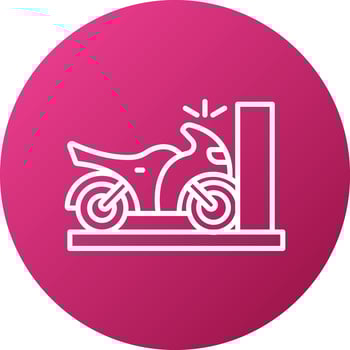 Bike Injury Icon Style vector