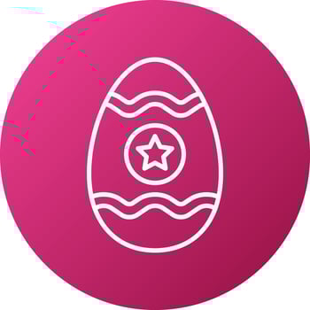 Easter Egg Icon Style vector