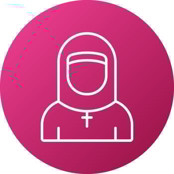 Nun Icon Style vector