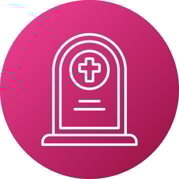 Cemetery Icon Style vector