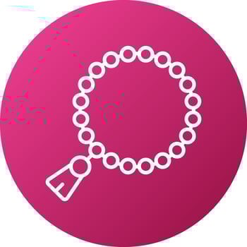 Rosary Icon Style vector