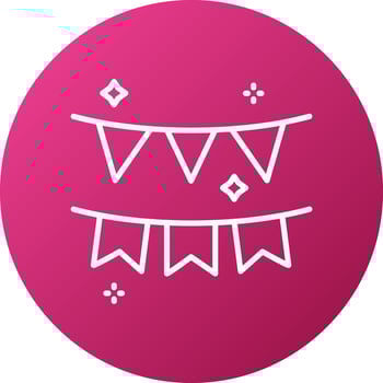 Garland Icon Style vector