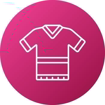 Rugby Shirt Icon Style vector