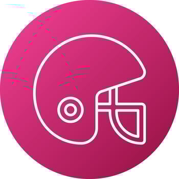 Rugby Helmet Icon Style vector