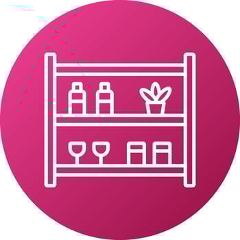 Store Shelfs Icon Style vector