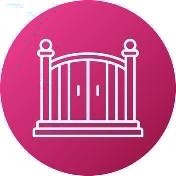 Entry Gate Icon Style vector